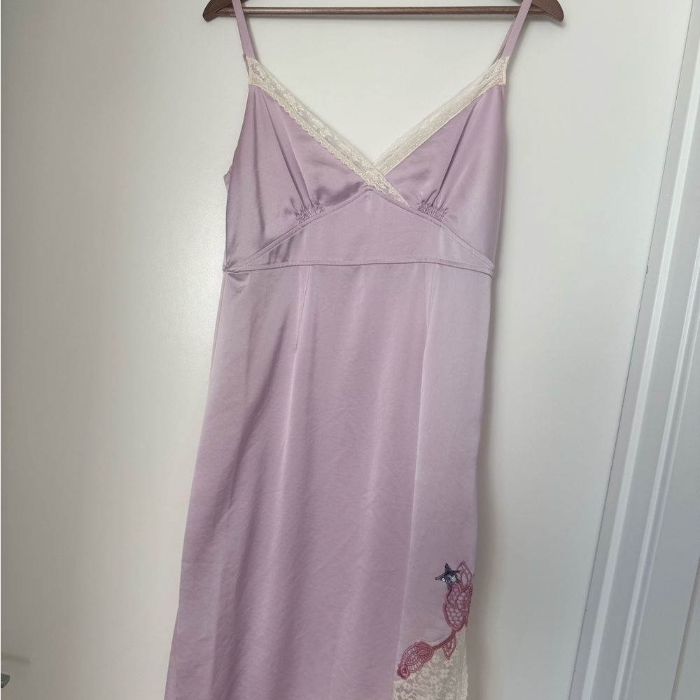 Coach Selena Gomez Silk Lilac Dress size 02